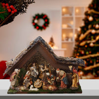 Musical LED Lighted Nativity Set With Stable