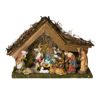 Musical LED Lighted Nativity Set With Stable