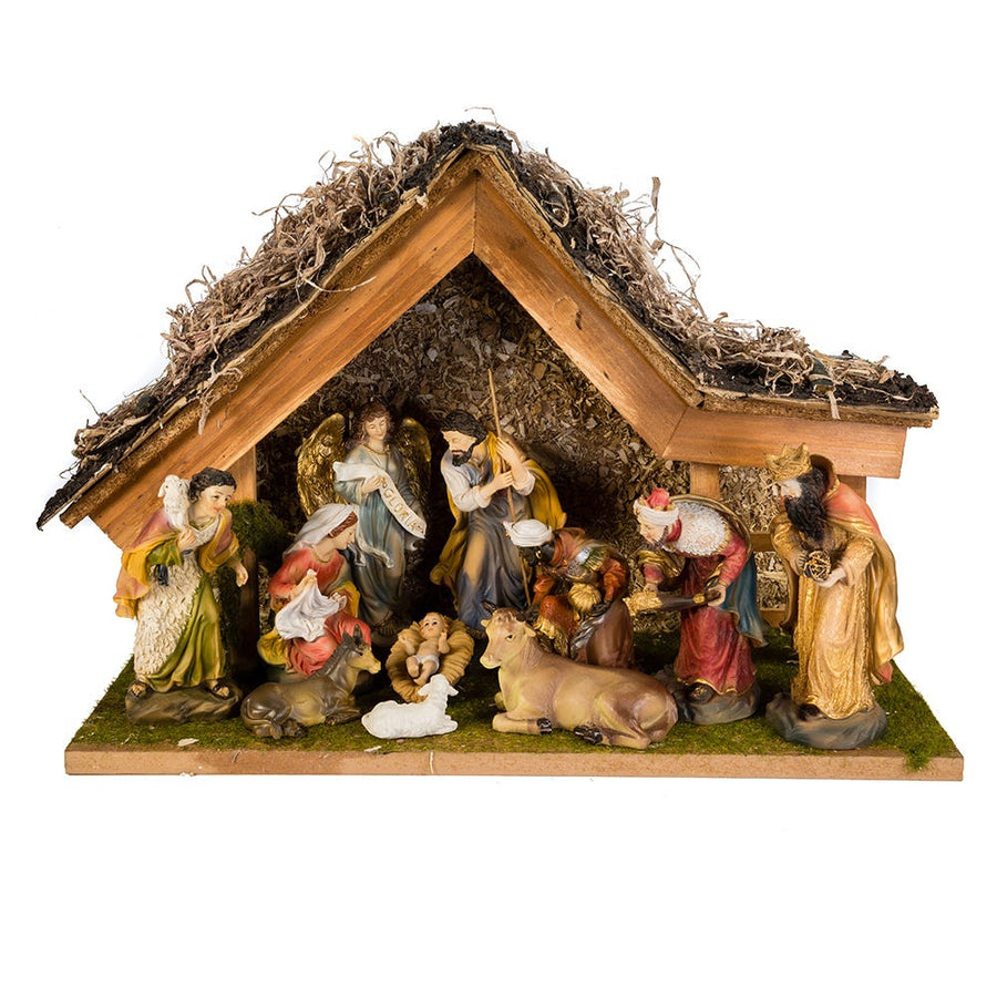 Nativity Set With Stable