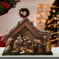 Nativity Set With Stable