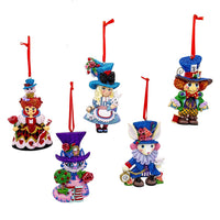 Alice In Wonderland Character Ornaments