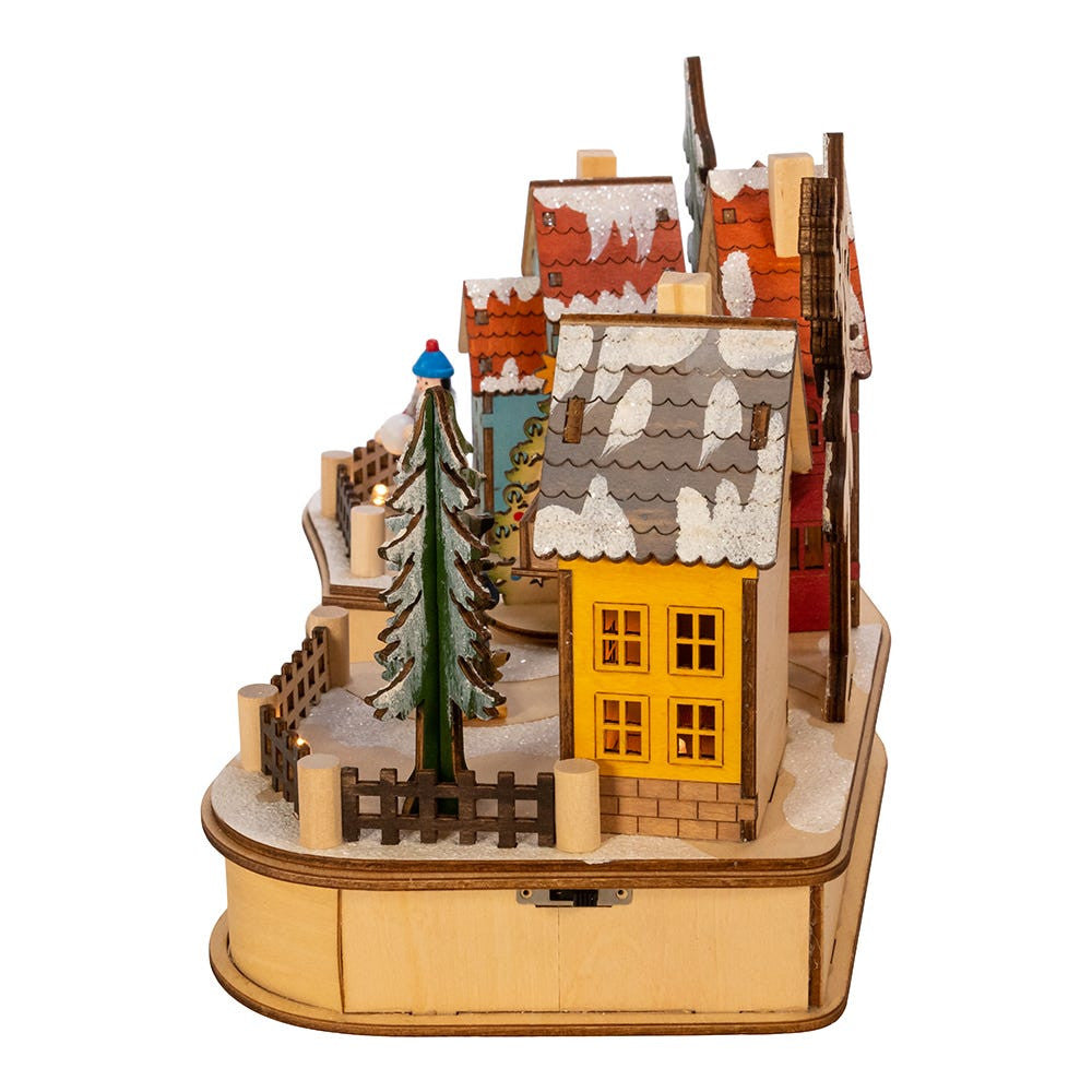 7" Battery Operated LED Musical House With Motion