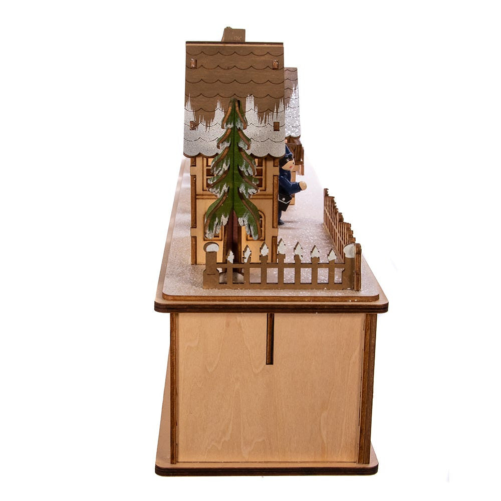 Battery Operated LED Wooden Village Houses