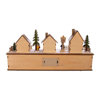 Battery Operated LED Wooden Village Houses