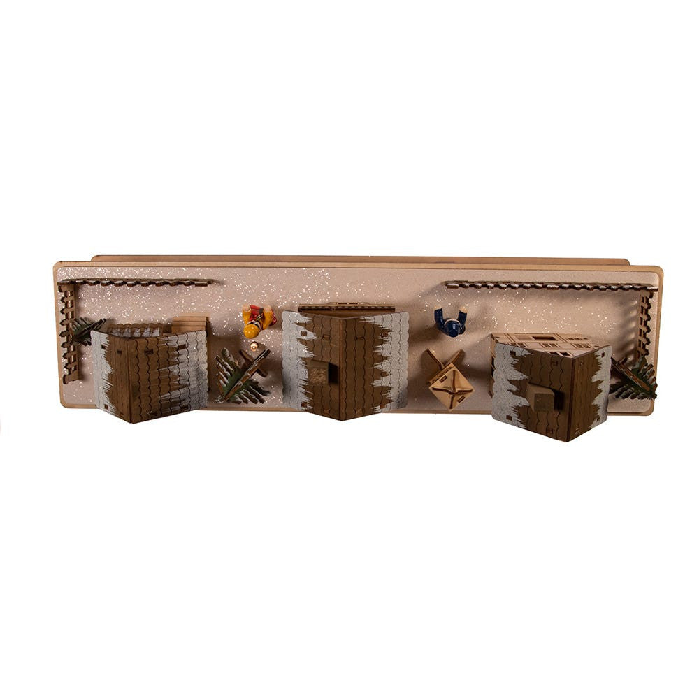 Battery Operated LED Wooden Village Houses