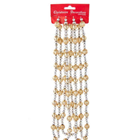 Shiny Silver and Gold Beaded Garland