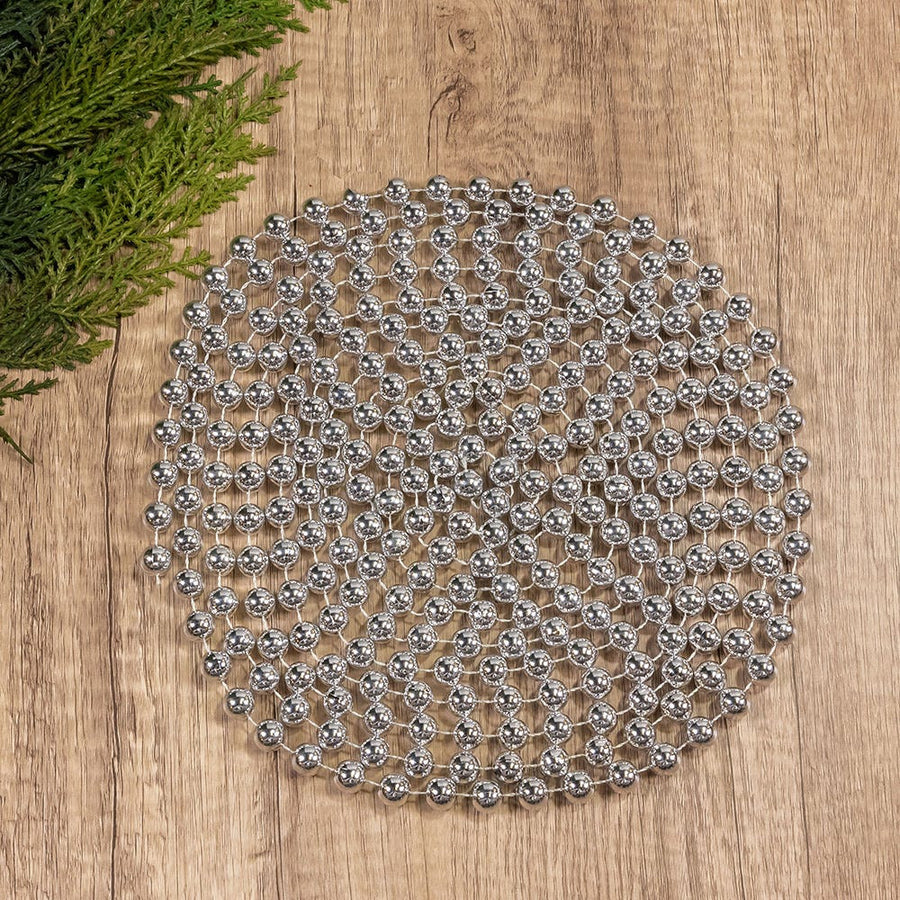 Silver Beaded Garland