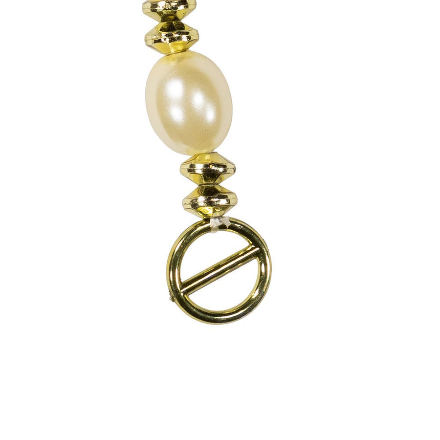 Ivory and Gold Beaded Garland