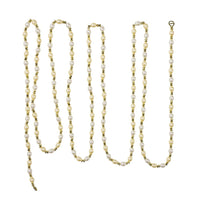 Ivory and Gold Beaded Garland