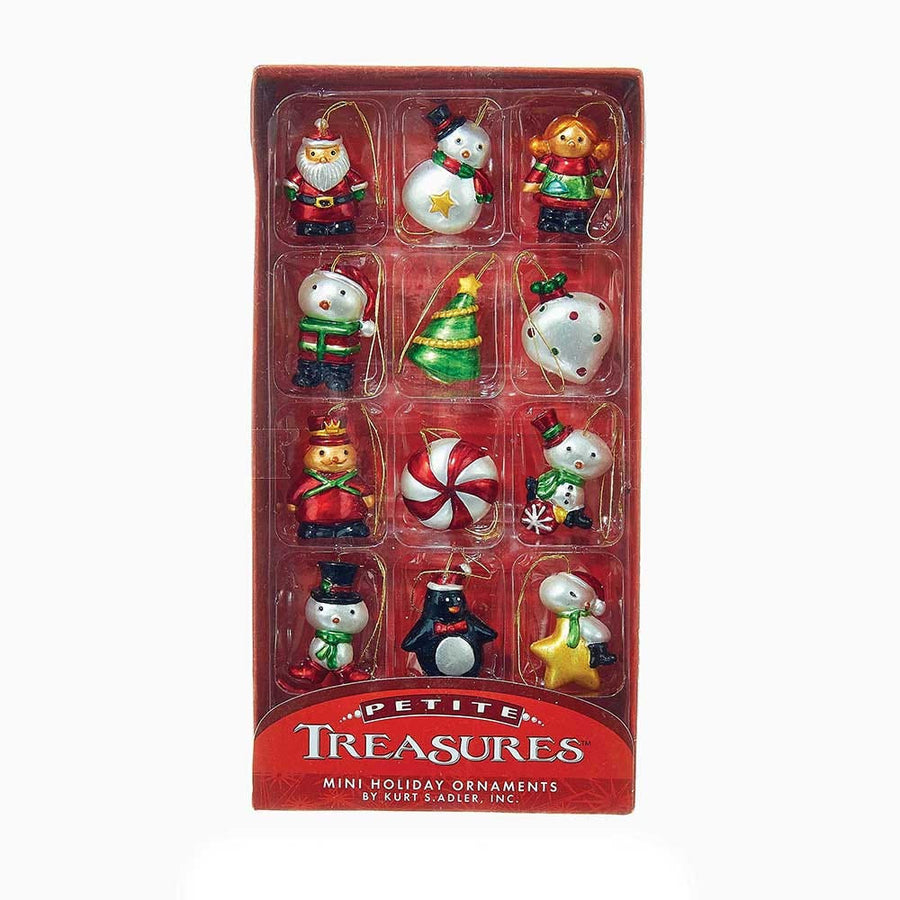 1.25" Petite Treasures Vintage Style Ornaments