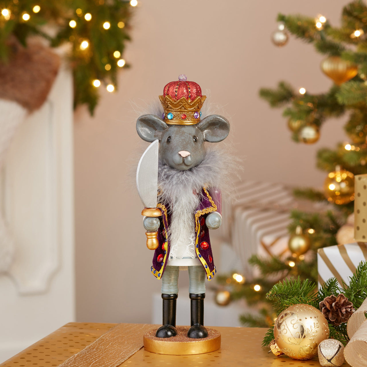 12" Hollywood Nutcrackers™ Mouse King Nutcracker