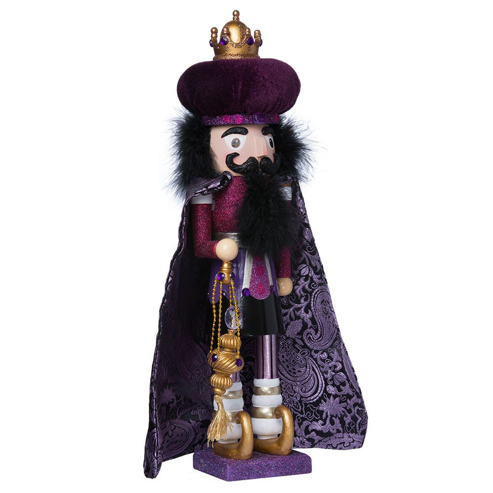 18" Hollywood Nutcrackers™ Purple King Nutcracker