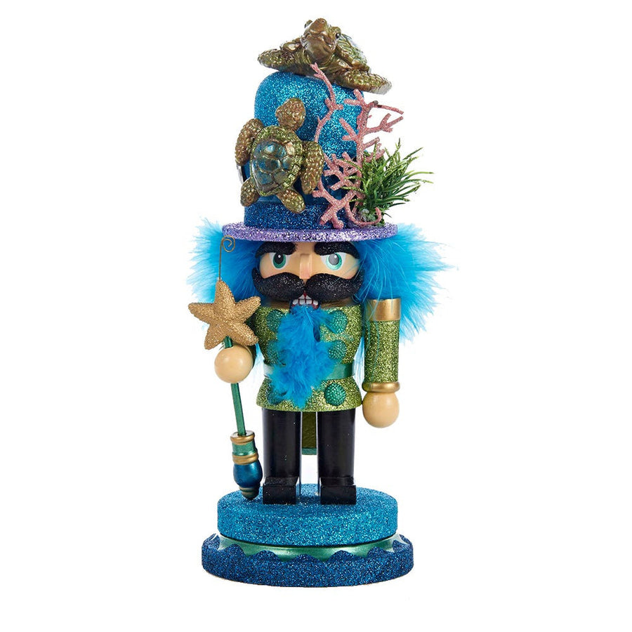 11" Hollywood Nutcrackers™ Sea Turtle Hat Nutcracker