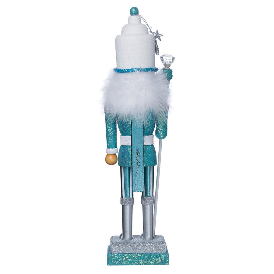 17" Hollywood Nutcrackers™ Turquoise and White Glittered Soldier Nutcracker