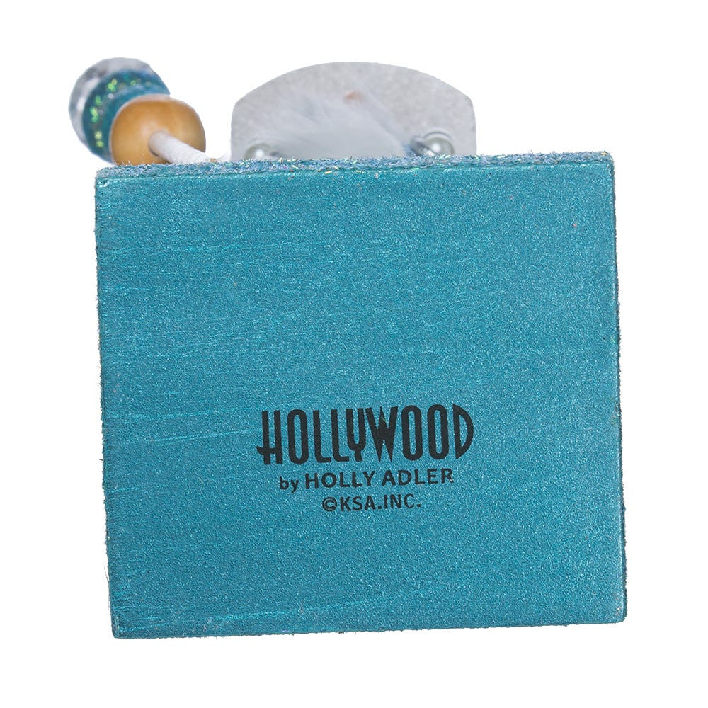 17" Hollywood Nutcrackers™ Turquoise and White Glittered Soldier Nutcracker