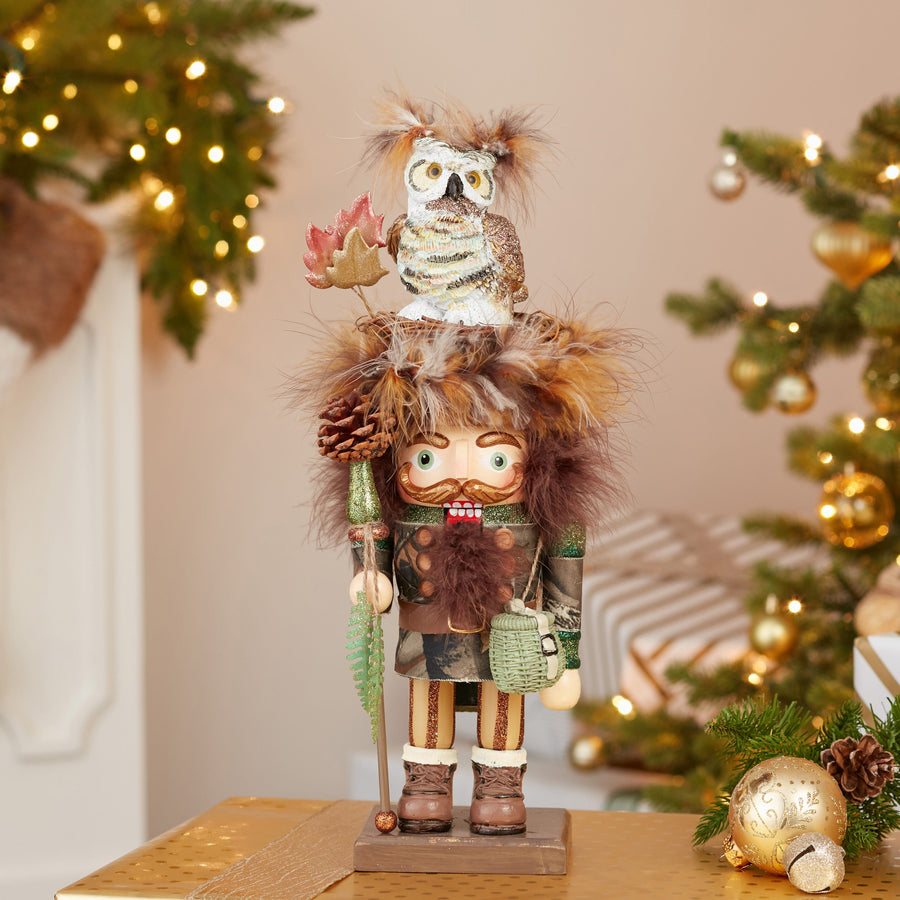 16" Hollywood Nutcrackers™ Woodsman With Owl Hat Nutcracker