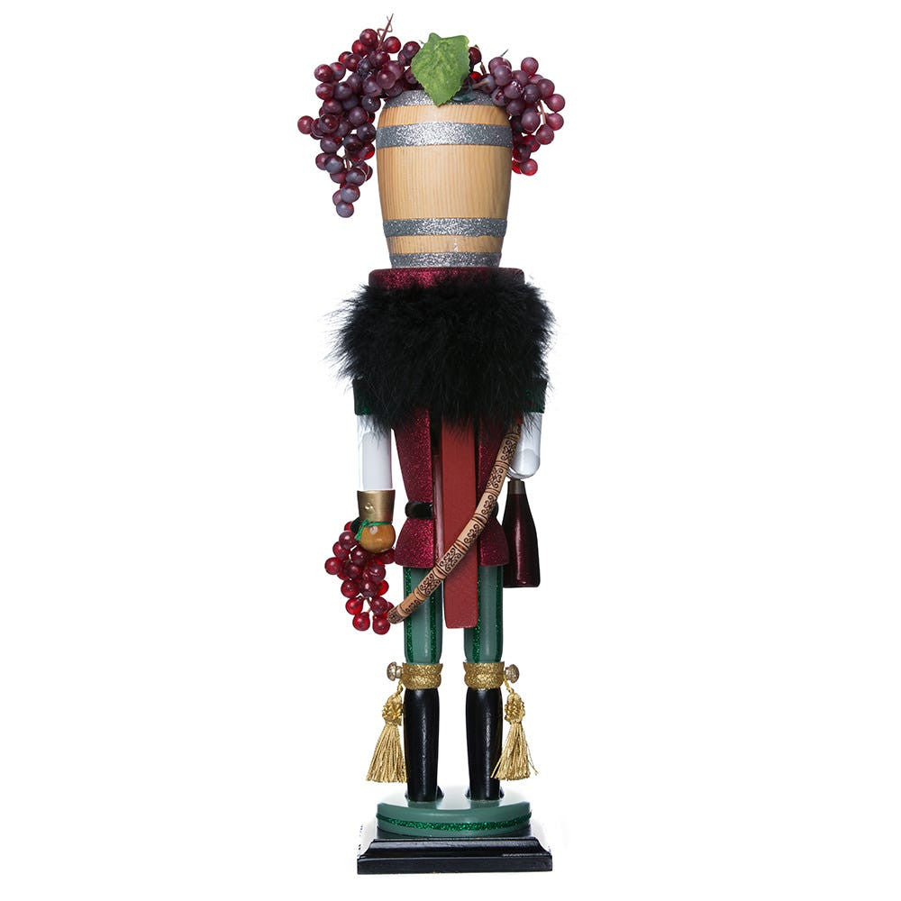 19" Hollywood Nutcrackers™ Wine Barrel Hat Nutcracker