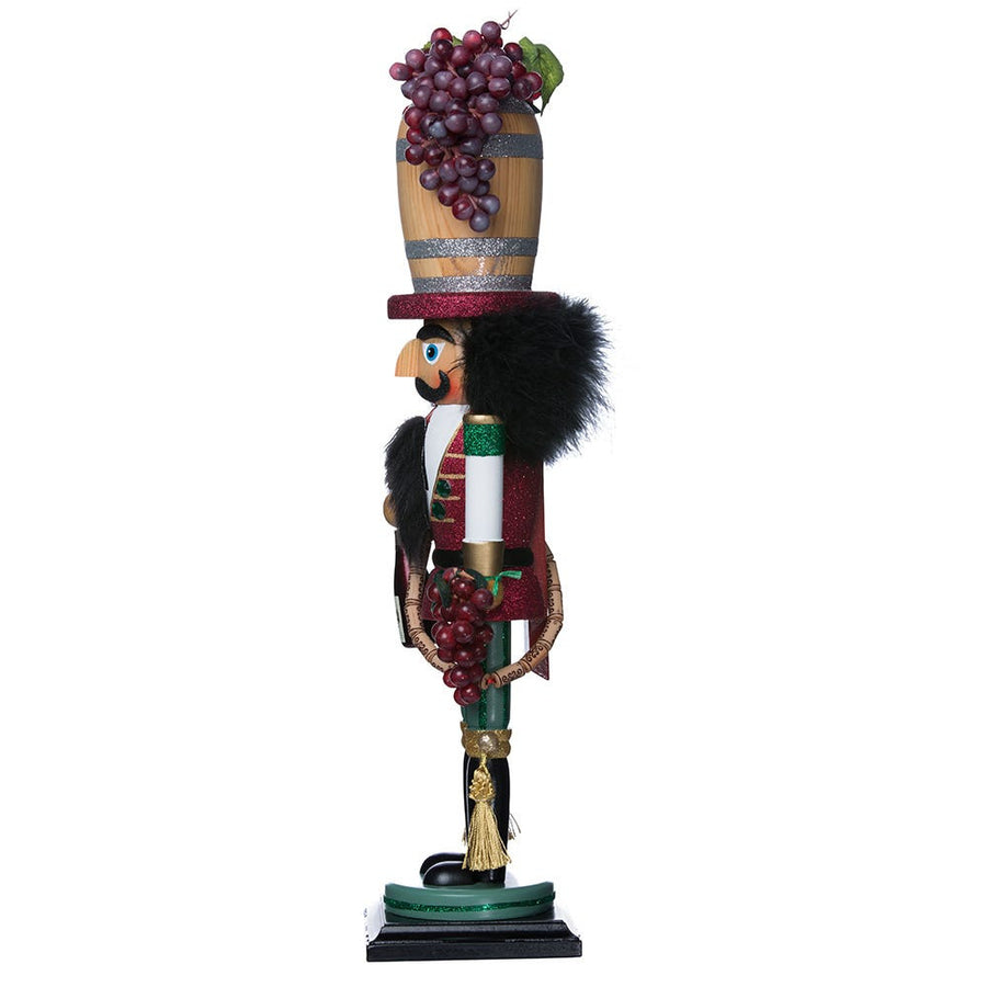 19" Hollywood Nutcrackers™ Wine Barrel Hat Nutcracker