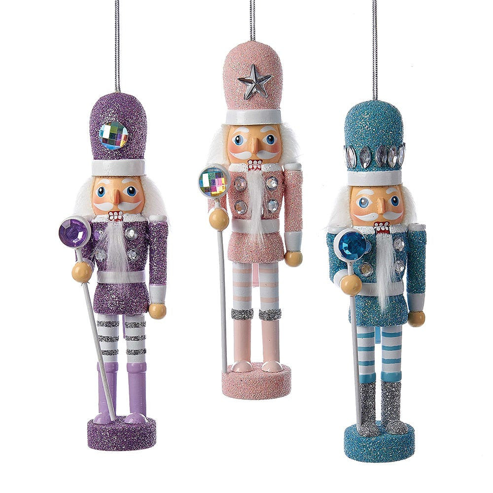 6" Hollywood Nutcrackers™ Pastel Nutcracker Ornaments