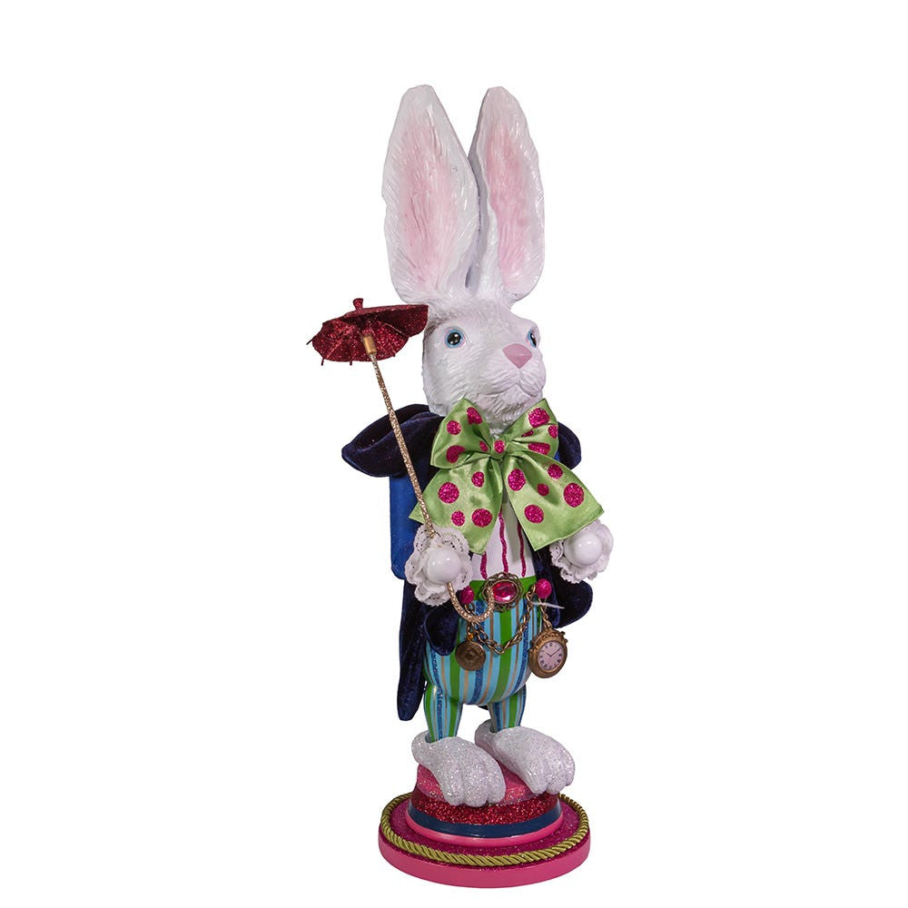 18" Hollywood Nutcrackers™ White Rabbit Nutcracker