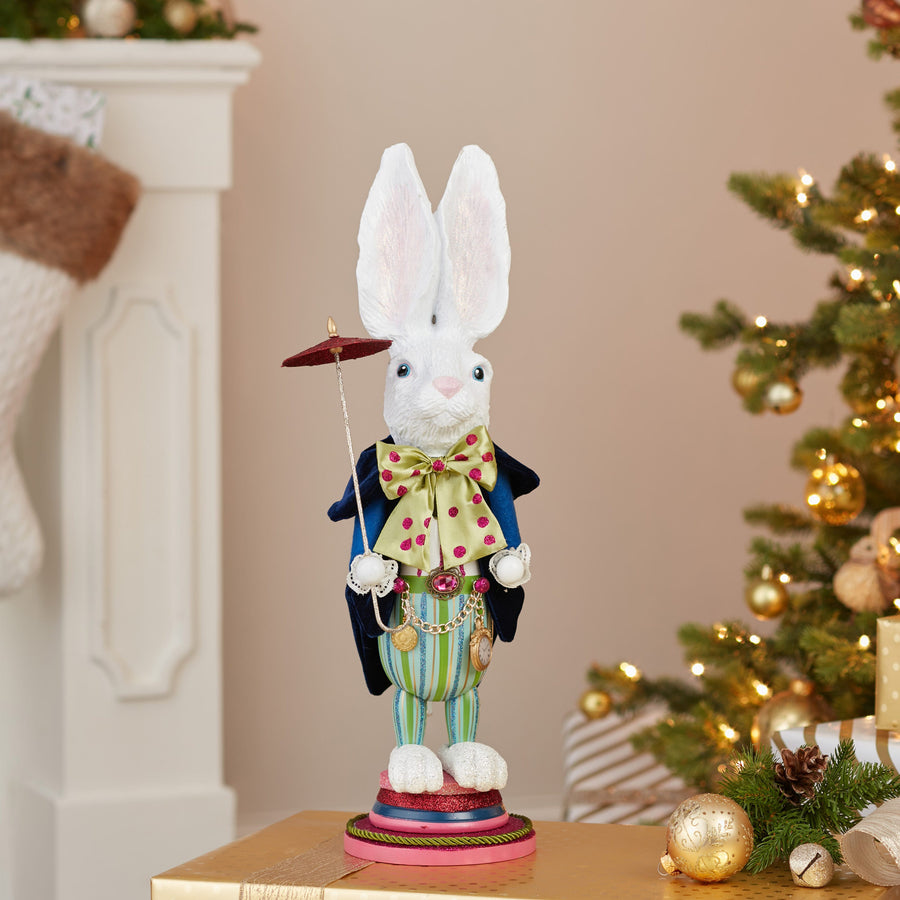18" Hollywood Nutcrackers™ White Rabbit Nutcracker
