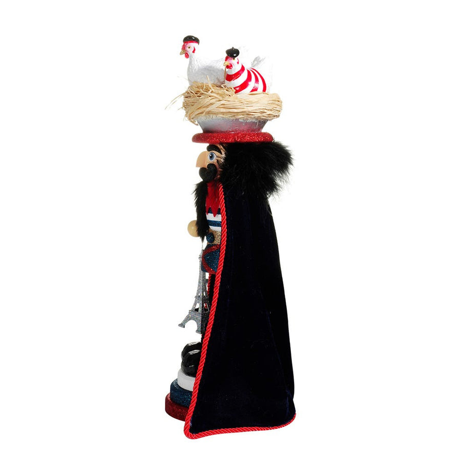17.5" Hollywood Nutcrackers™ Three French Hens Nutcracker (3rd in Series)