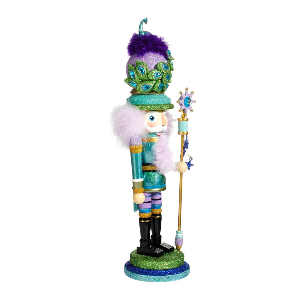 17.5" Hollywood Nutcrackers™ Peacock Hat Nutcracker