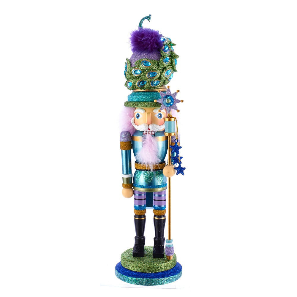 17.5" Hollywood Nutcrackers™ Peacock Hat Nutcracker