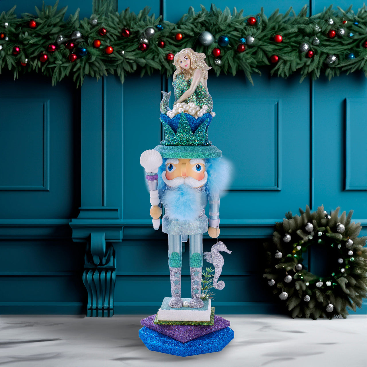17.5" Hollywood Nutcrackers™ Mermaid King Nutcracker