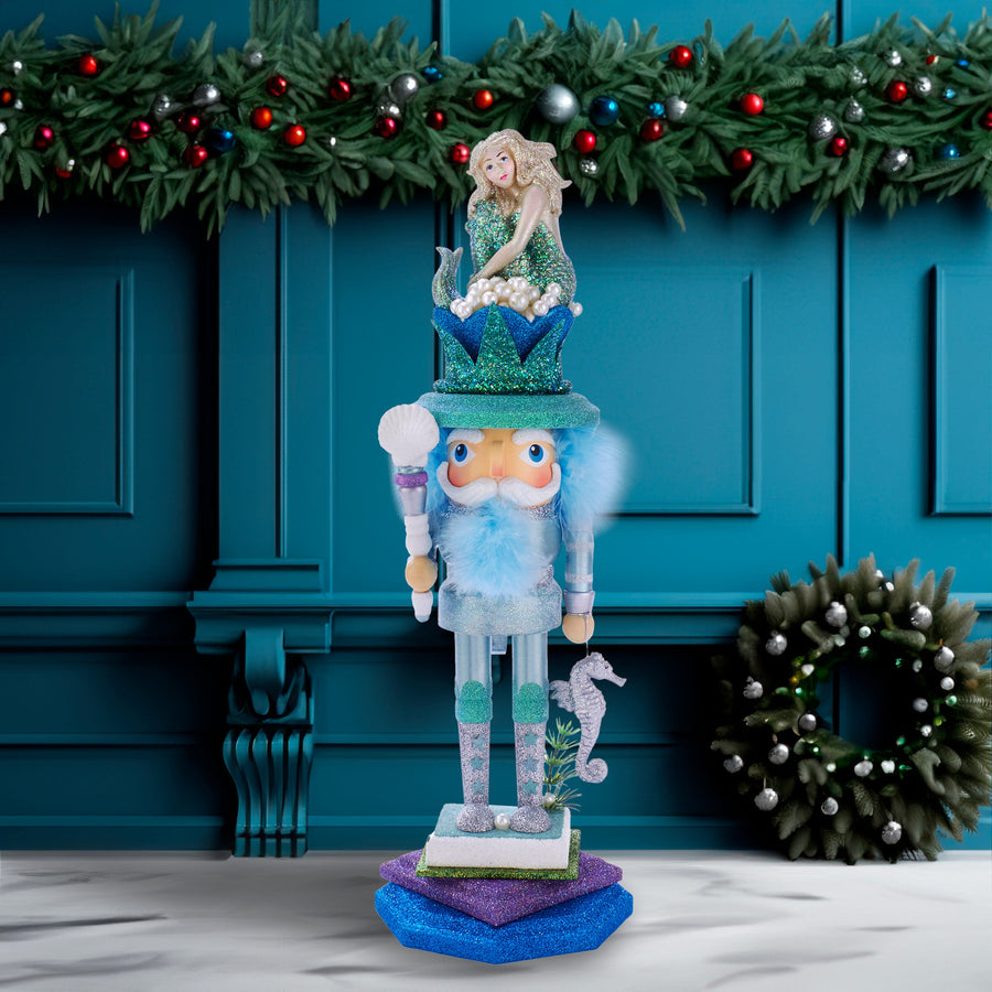 17.5" Hollywood Nutcrackers™ Mermaid King Nutcracker