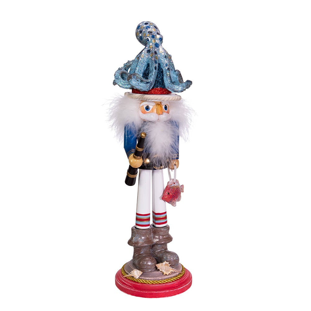18" Hollywood Nutcrackers™ Octopus Hat Nutcracker