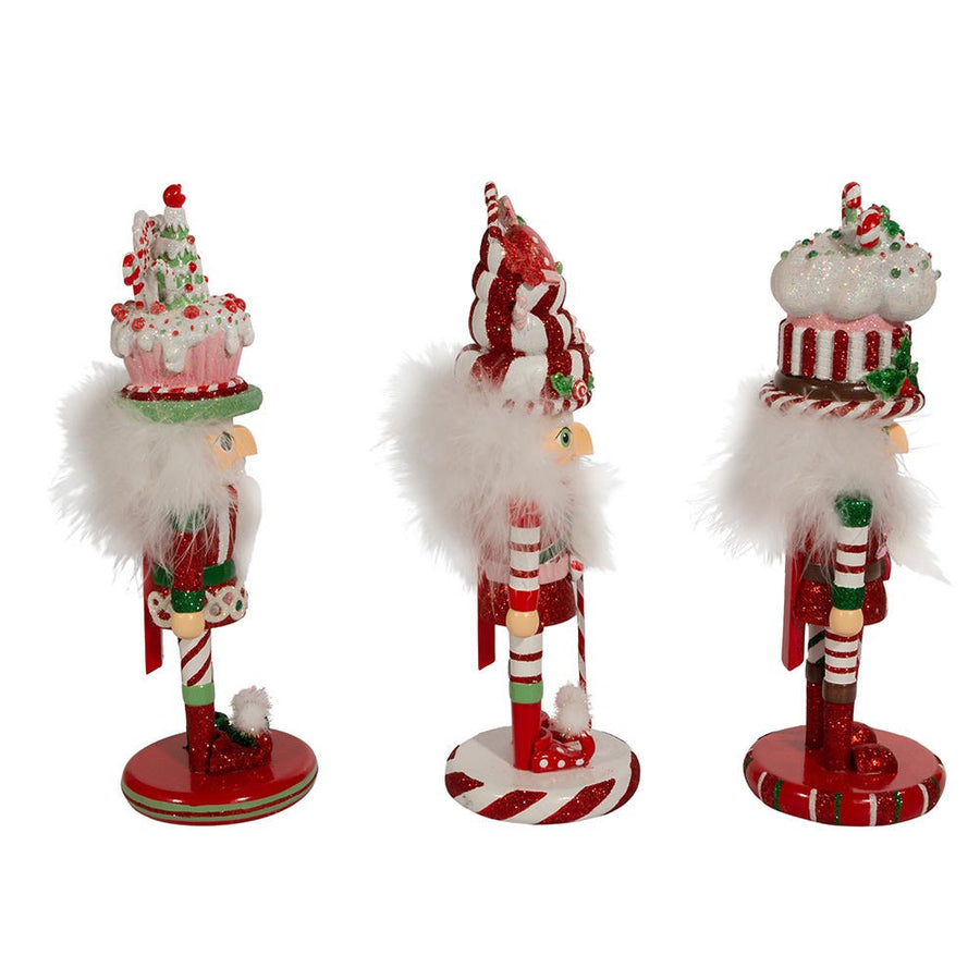 10" Hollywood Nutcrackers™ Candy and Cake Hat Nutcrackers