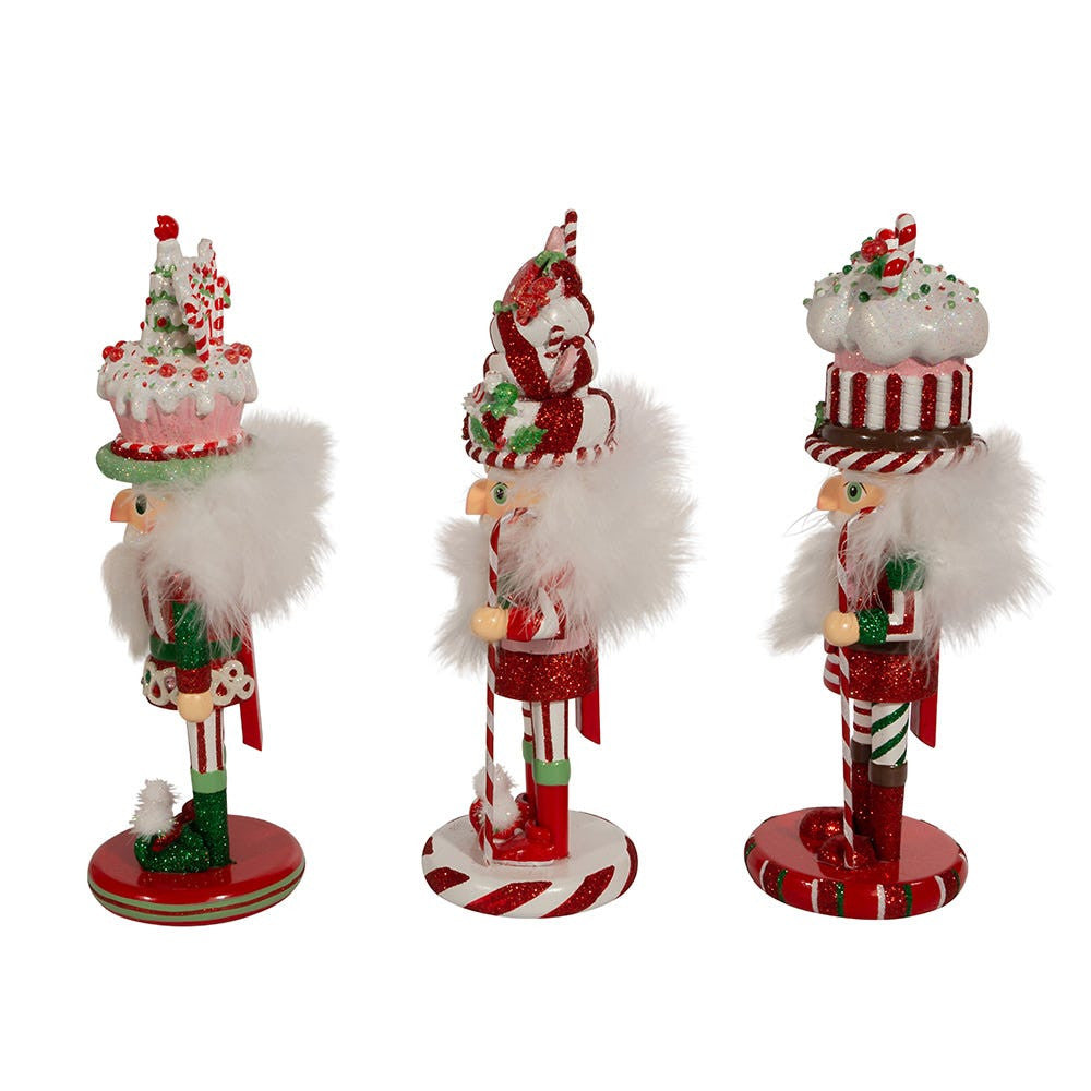 10" Hollywood Nutcrackers™ Candy and Cake Hat Nutcrackers