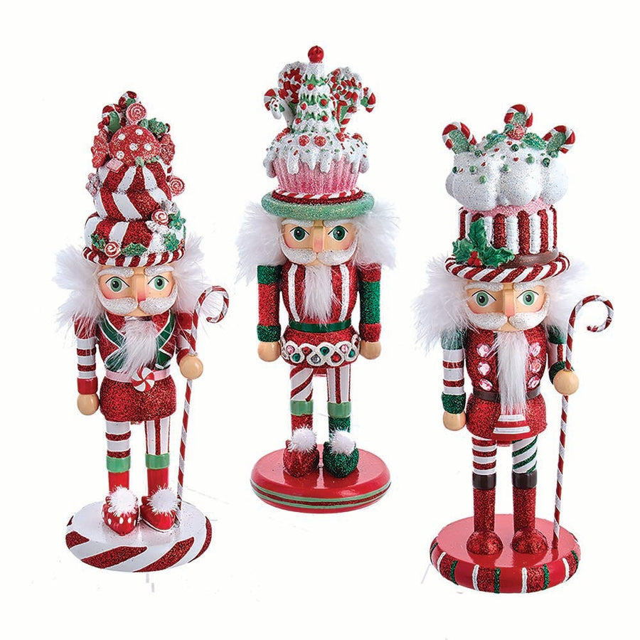 10" Hollywood Nutcrackers™ Candy and Cake Hat Nutcrackers