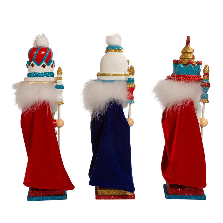 15" Hollywood Nutcrackers™ Red, White and Teal Soldier & King Nutcracker