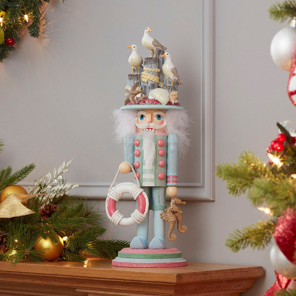 18" Hollywood Nutcrackers™ Coastal Seagull Nutcracker