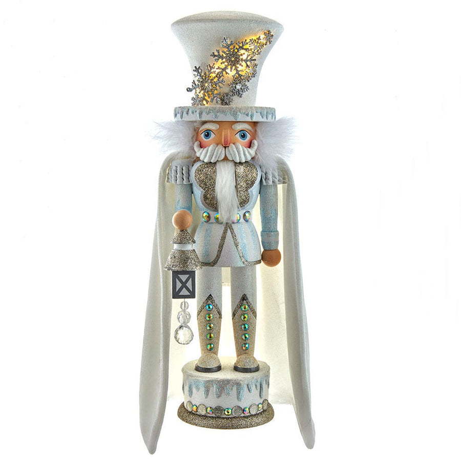 18" Hollywood Nutcrackers™ White Snowflake LED Soldier Nutcracker