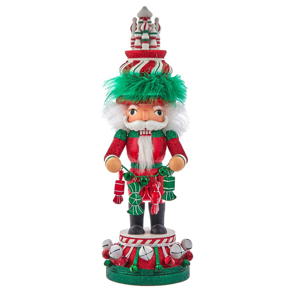 15" Hollywood Nutcrackers™ Red, White & Green Candy Tower Hat Nutcracker