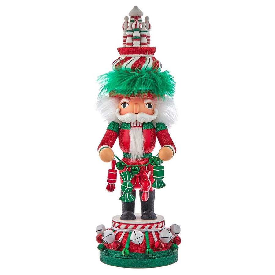 15" Hollywood Nutcrackers™ Red, White & Green Candy Tower Hat Nutcracker
