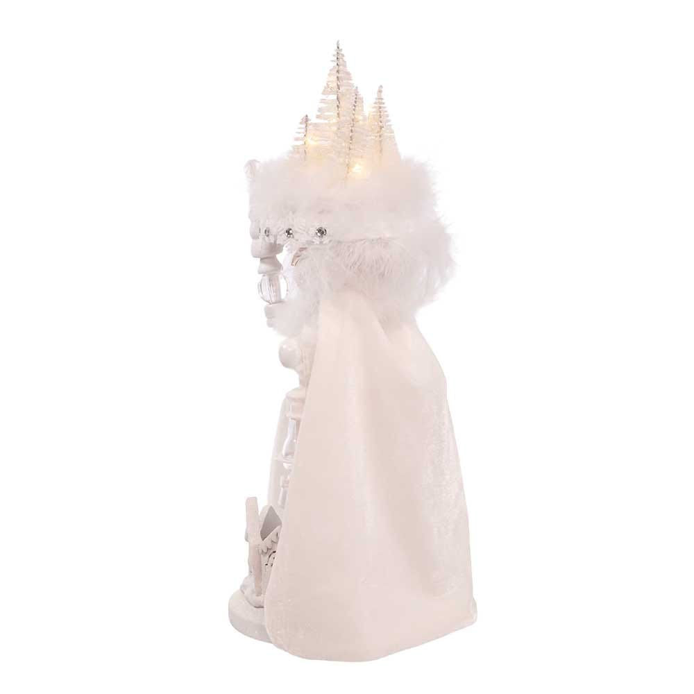 15" Hollywood Nutcrackers™ Battery Operated White Winter LED Hat Nutcracker
