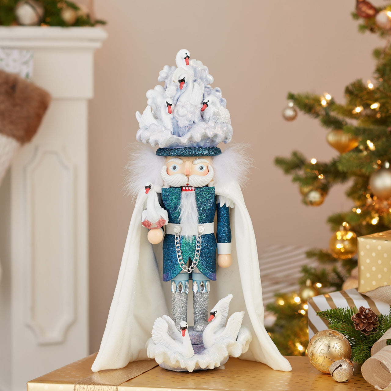 18" Hollywood Nutcrackers™ Seven Swans Swimming Nutcracker (7th in The 12 Days Of Christmas Series)