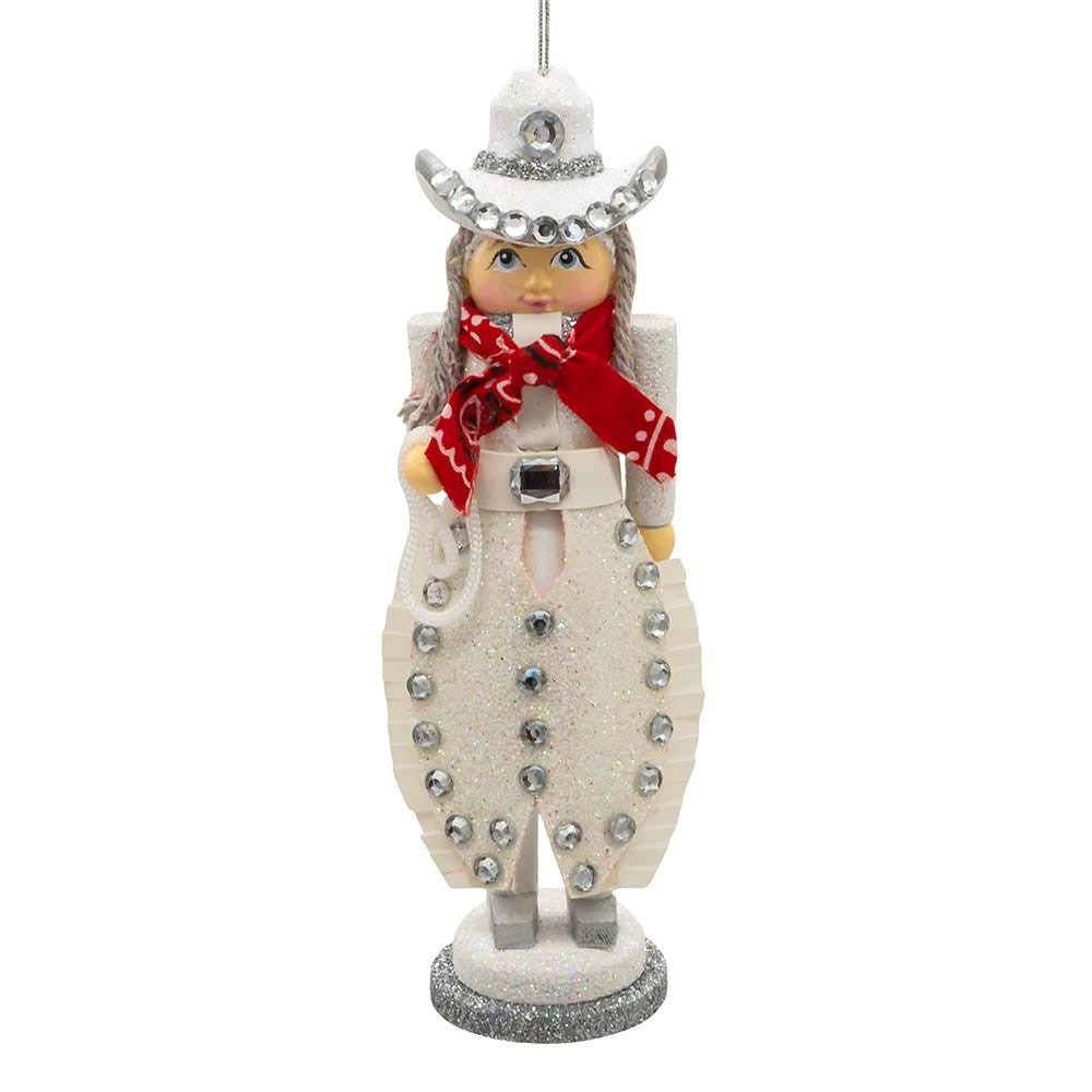 6" Hollywood Nutcrackers™ Cowgirl Nutcracker Ornament