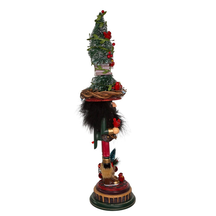 19.5" Hollywood Nutcrackers™ Cardinal In Tree Hat Nutcracker