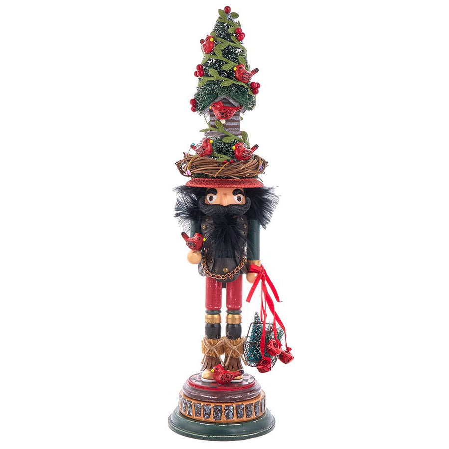 19.5" Hollywood Nutcrackers™ Cardinal In Tree Hat Nutcracker