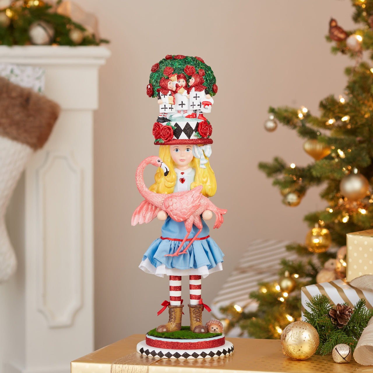 19" Hollywood Nutcrackers™ Alice With Flamingo Nutcracker