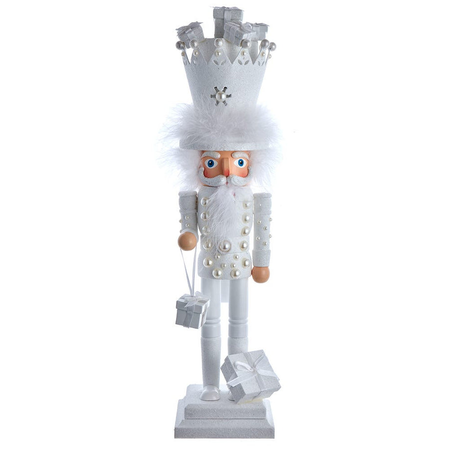 18" Hollywood Nutcrackers™ White King With Gifts Nutcracker