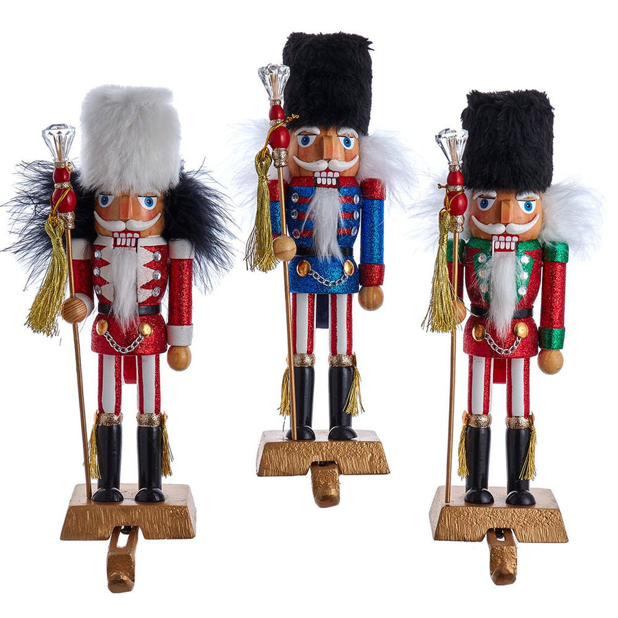 10" Hollywood Nutcrackers™ Stocking Holder Nutcrackers