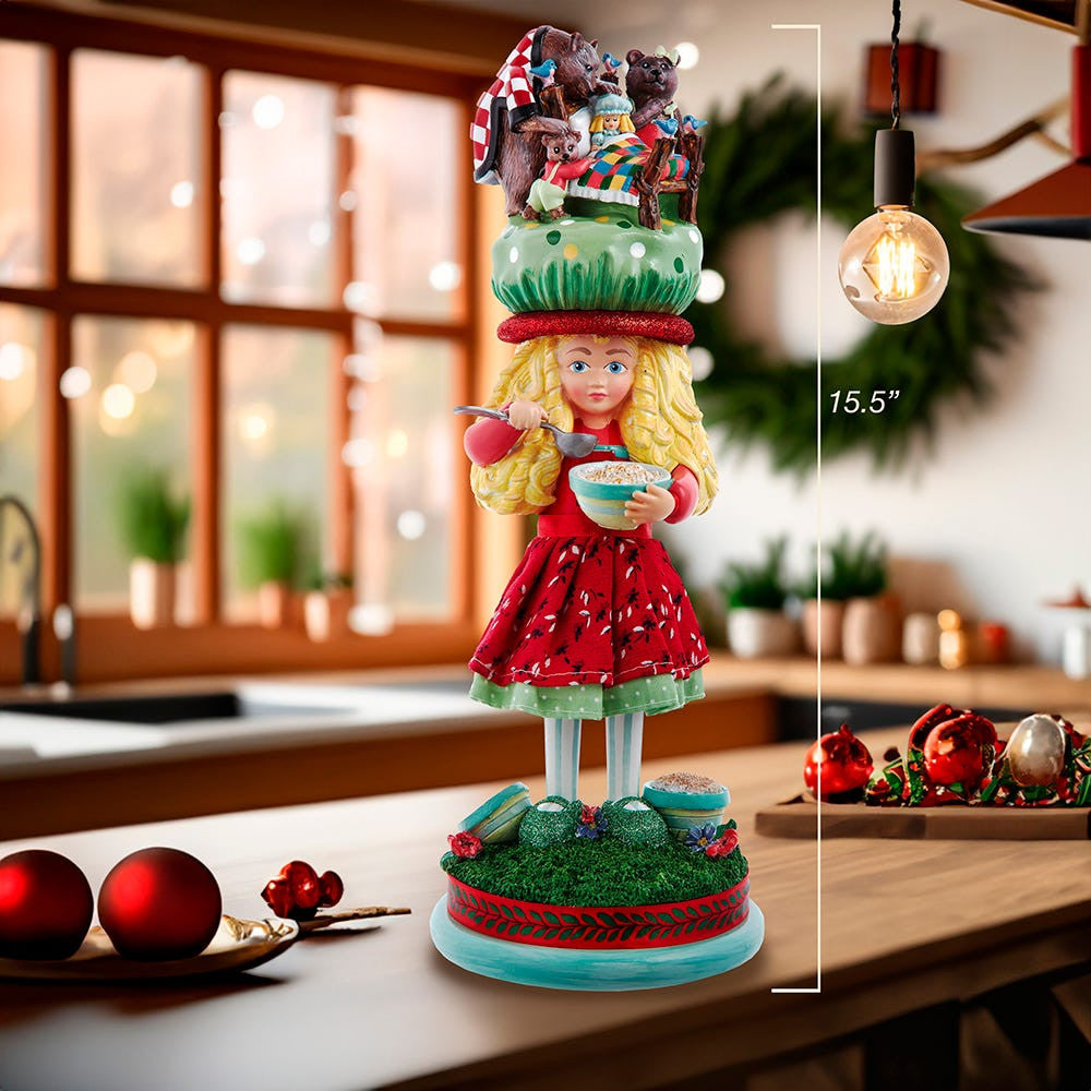 15.5" Hollywood Nutcrackers™ Goldilocks Nutcracker