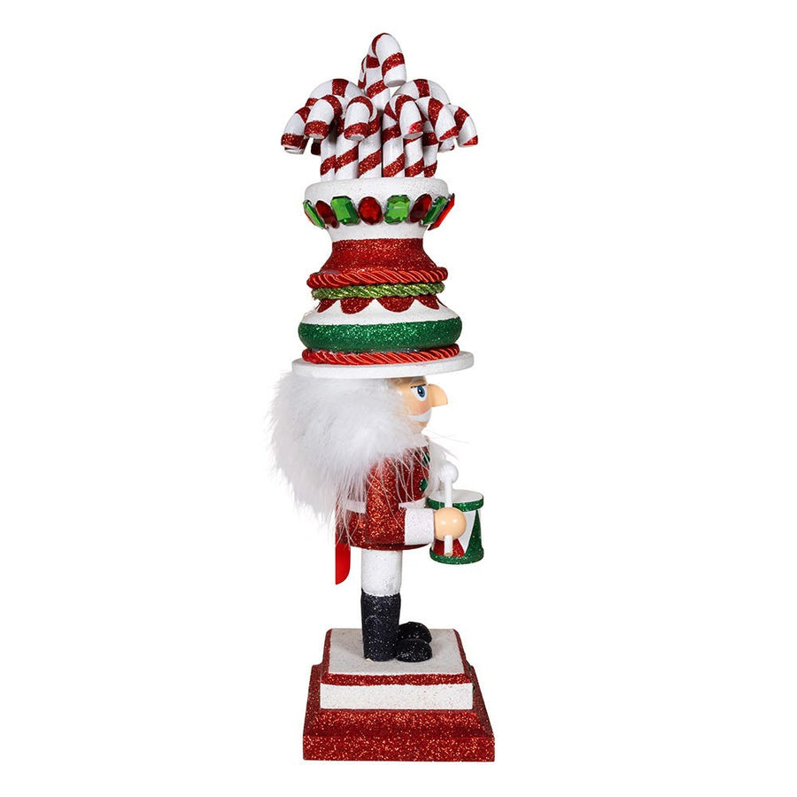 16" Hollywood Nutcrackers™ Candy Cane Hat Soldier Nutcracker