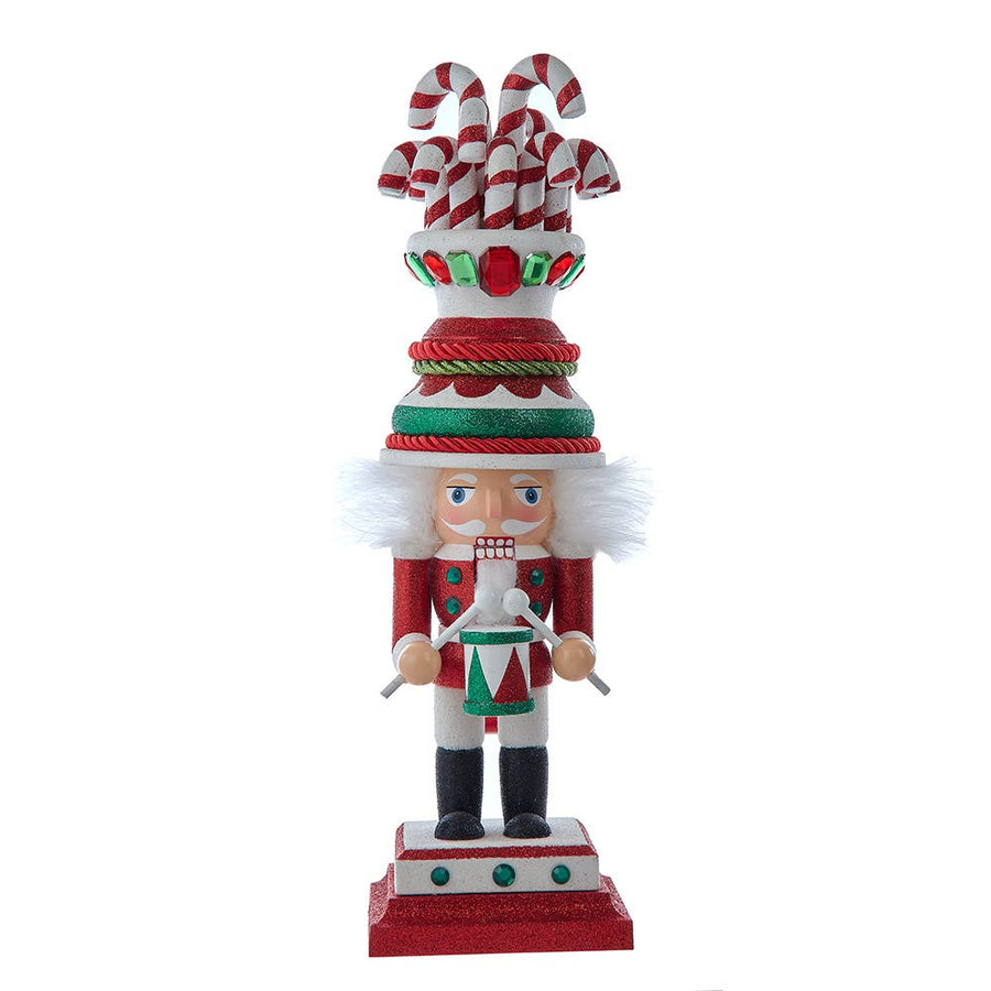 16" Hollywood Nutcrackers™ Candy Cane Hat Soldier Nutcracker